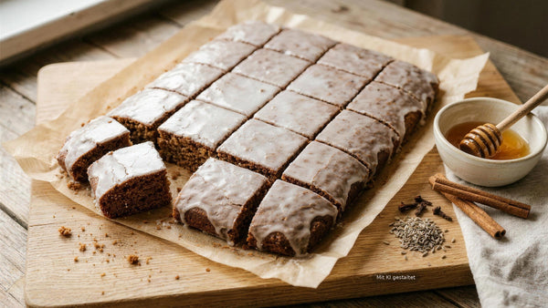 Lebkuchen Rezept: weiche Honiglebkuchen vom Blech