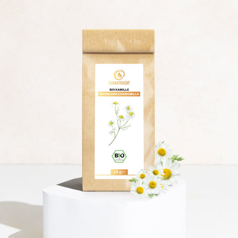 Bio Kamillenblüten (Matricaria Chamomilla) | 25g - Sunnafrucht® - Bio Kamillenblüten (Matricaria Chamomilla)