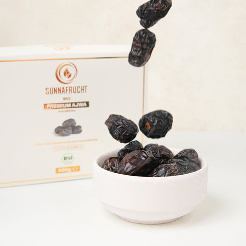 Bio Medina Ajwa Datteln | 500g - Sunnafrucht® - Ajwa Datteln