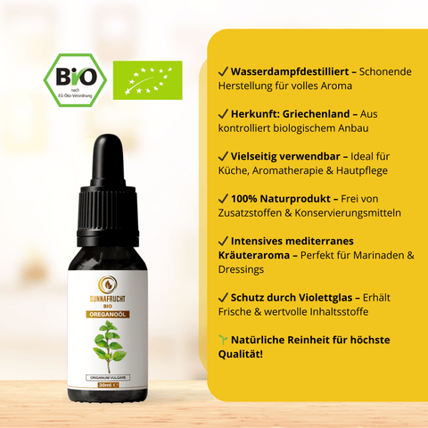 Bio Oreganoöl | 30ml - Sunnafrucht® - Oreganoöl