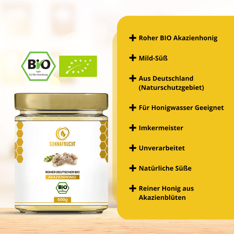 Bio Roher Honig Bundle - Sunnafrucht® - Akazienhonig