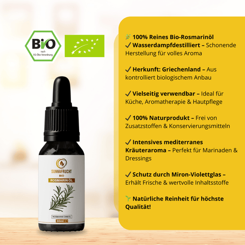 Bio Rosmarinöl | 30ml - Sunnafrucht® - Rosmarinöl