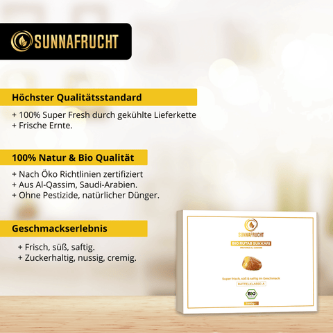 Bio Rutab Sukkari & Medina Ajwa Bundle - Sunnafrucht® - Datteln