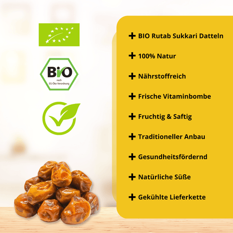 Bio Rutab Sukkari & Medina Ajwa Bundle - Sunnafrucht® - Datteln