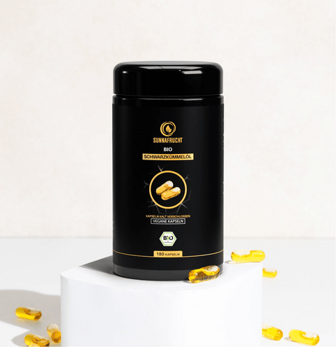Bio Schwarzkümmelöl Kapseln | 180 Kapseln - Sunnafrucht® - Schwarzkümmelöl