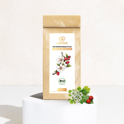 Bio Weißdornblätter (Crataegus Monogyna) | 25g - Sunnafrucht® - Bio Weißdornblätter (Crataegus Monogyna)