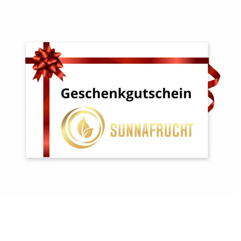 Geschenkgutschein - Sunnafrucht® - Geschenkgutscheine