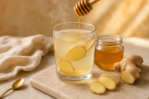 Honig-Ingwer-Wasser: erfrischendes Rezept in 5 Minuten