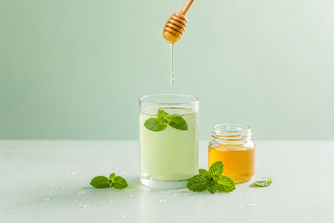 Honig-Minz-Wasser: erfrischendes Rezept in 5 Minuten