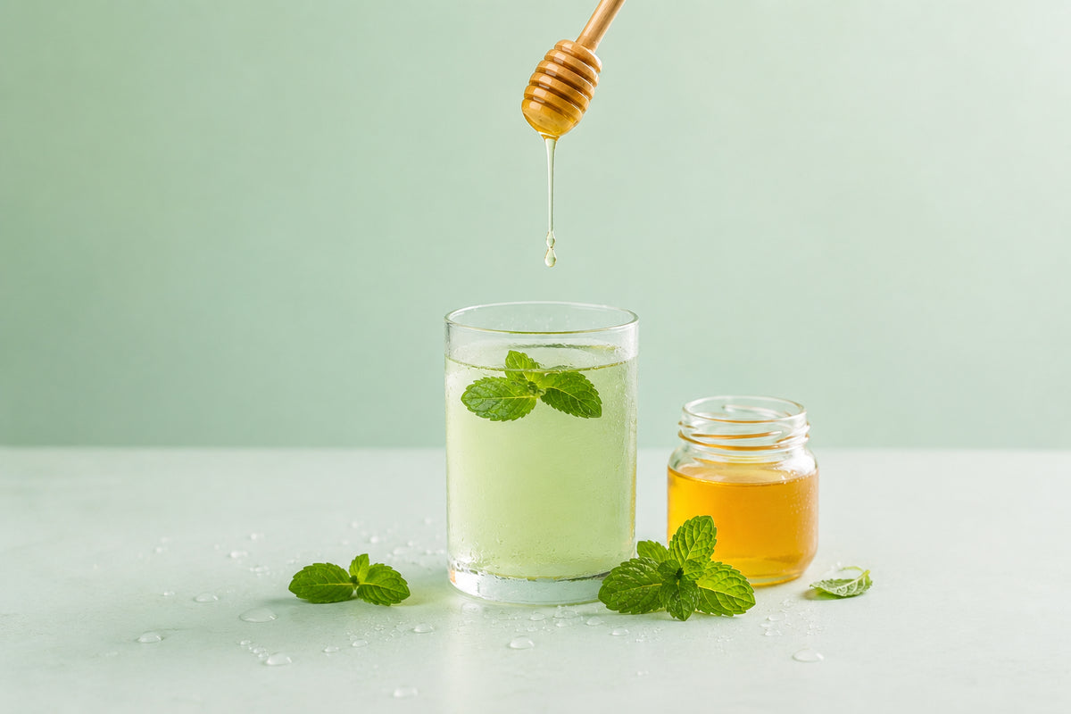 Honig-Minz-Wasser: erfrischendes Rezept in 5 Minuten