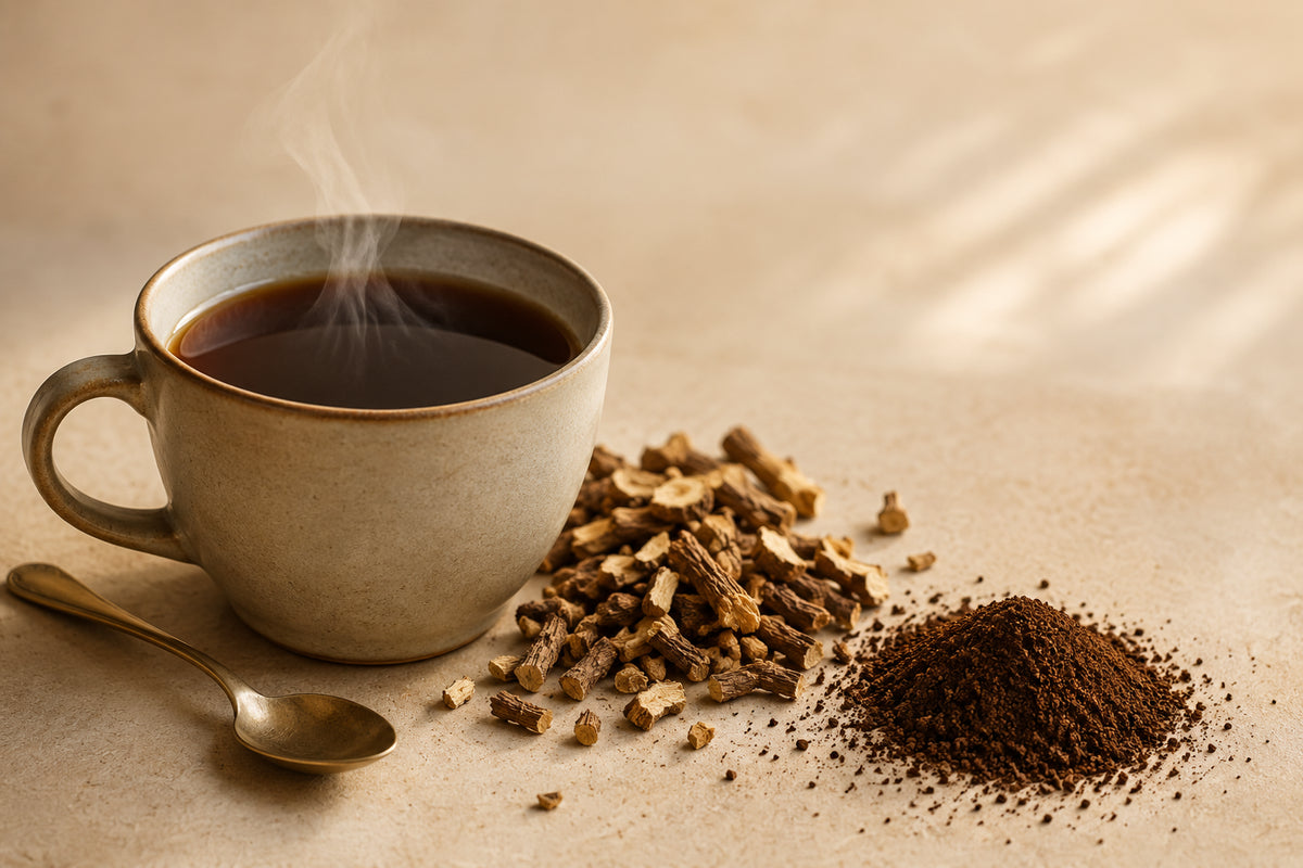 Löwenzahnwurzel Kaffee selber machen: rösten, mahlen, aufbrühen