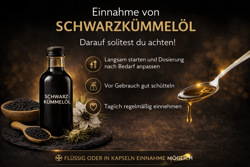 Schwarzkümmelöl wie einnehmen?