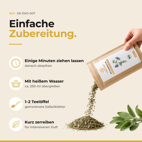Bio Salbeiblätter (Salvia officinalis) | 25 g