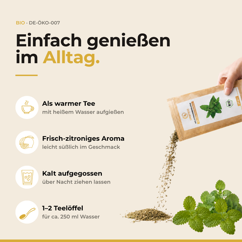 Bio Zitronenmelisse (Melissa officinalis) | 25 g