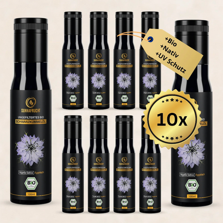 10x Bio Schwarzkümmelöl | 10x 100ml