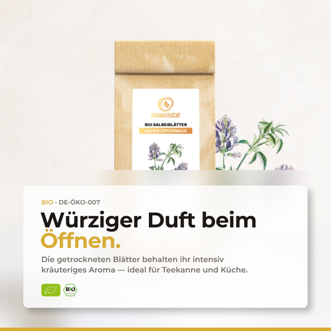 Bio Salbeiblätter (Salvia officinalis) | 25 g