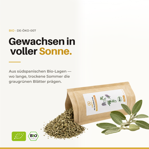 Bio Salbeiblätter (Salvia officinalis) | 25 g