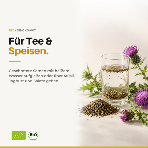 Bio Mariendistel Samen (Silybum marianum) | 50 g
