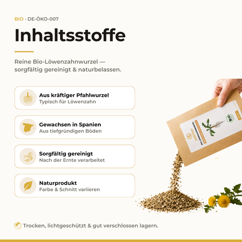 Bio Löwenzahnwurzel (Taraxacum officinale) | 25 g