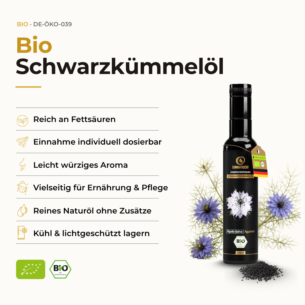 Bio Schwarzkümmelöl 250ml