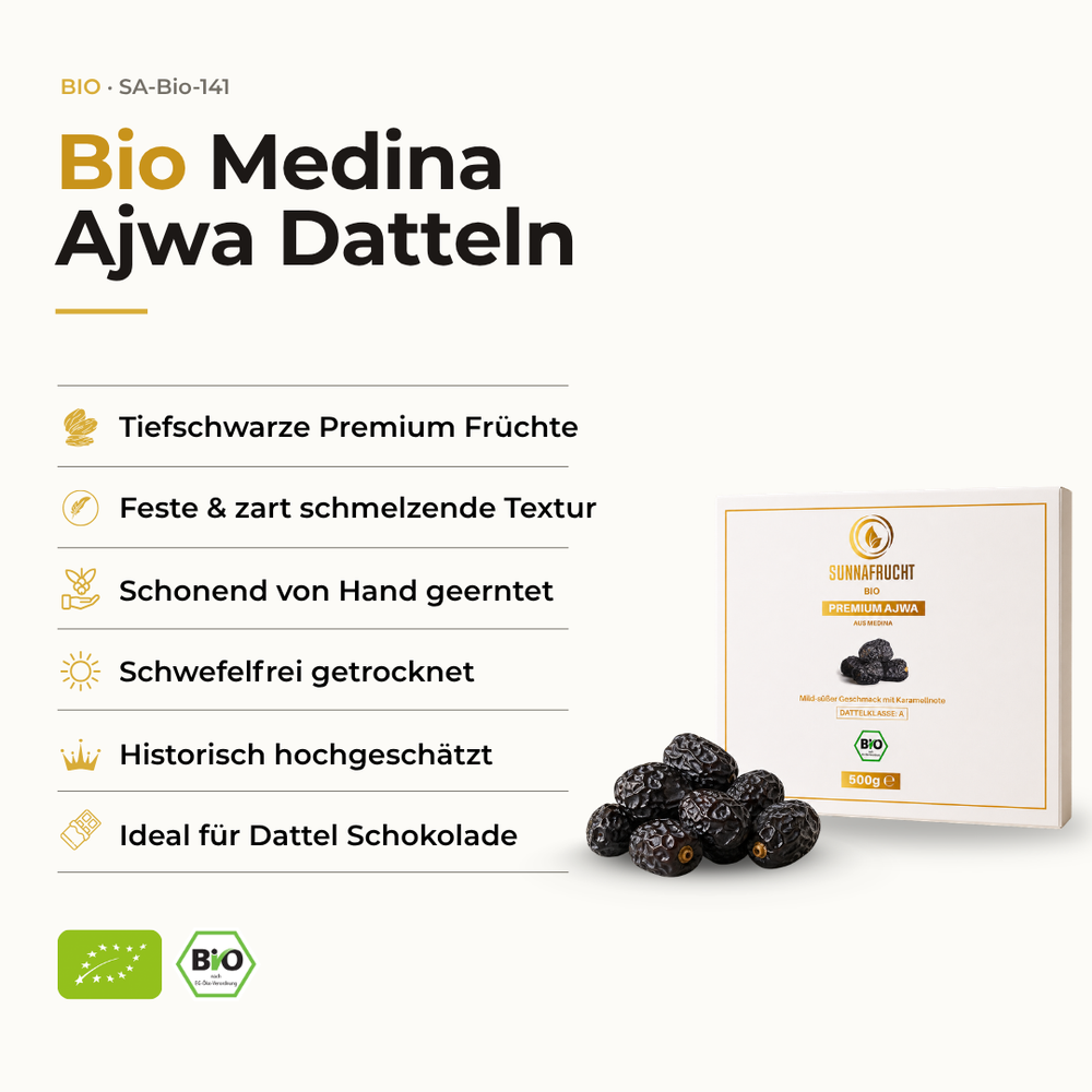 Bio Medina Ajwa Datteln Sunnafrucht 500g