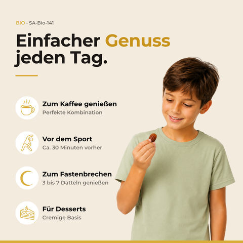 Inhaltsstoffe und Nährwerte der Bio Rutab Sukkari Datteln je 100 g