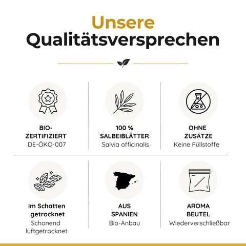 Bio Salbeiblätter (Salvia officinalis) | 25 g
