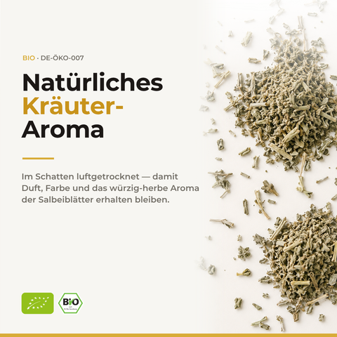 Bio Salbeiblätter (Salvia officinalis) | 25 g