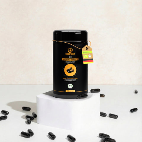 Bio Schwarzkümmelöl Kapseln | Ungefiltert | 180 Kapseln