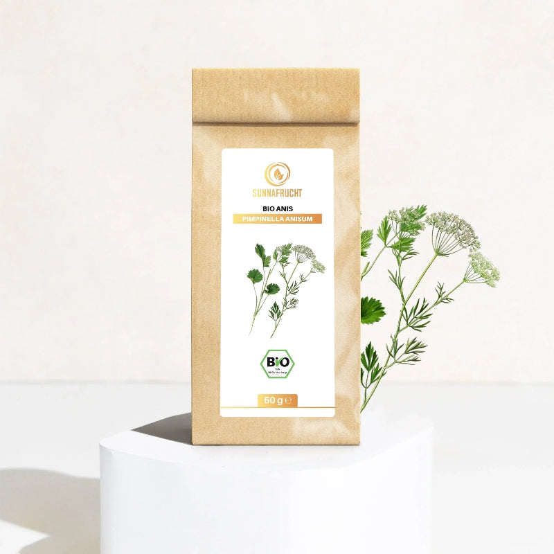 Bio Anis ganze Anissaat von Sunnafrucht, 50 g im Papierbeutel