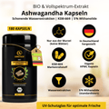 Bio Ashwagandha Kapseln | 180 Kapseln - Sunnafrucht® - Ashwaganda
