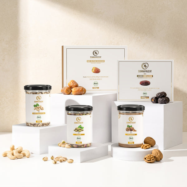 Bio Datteln & Nüsse Set | 5 Produkte | 2350 g