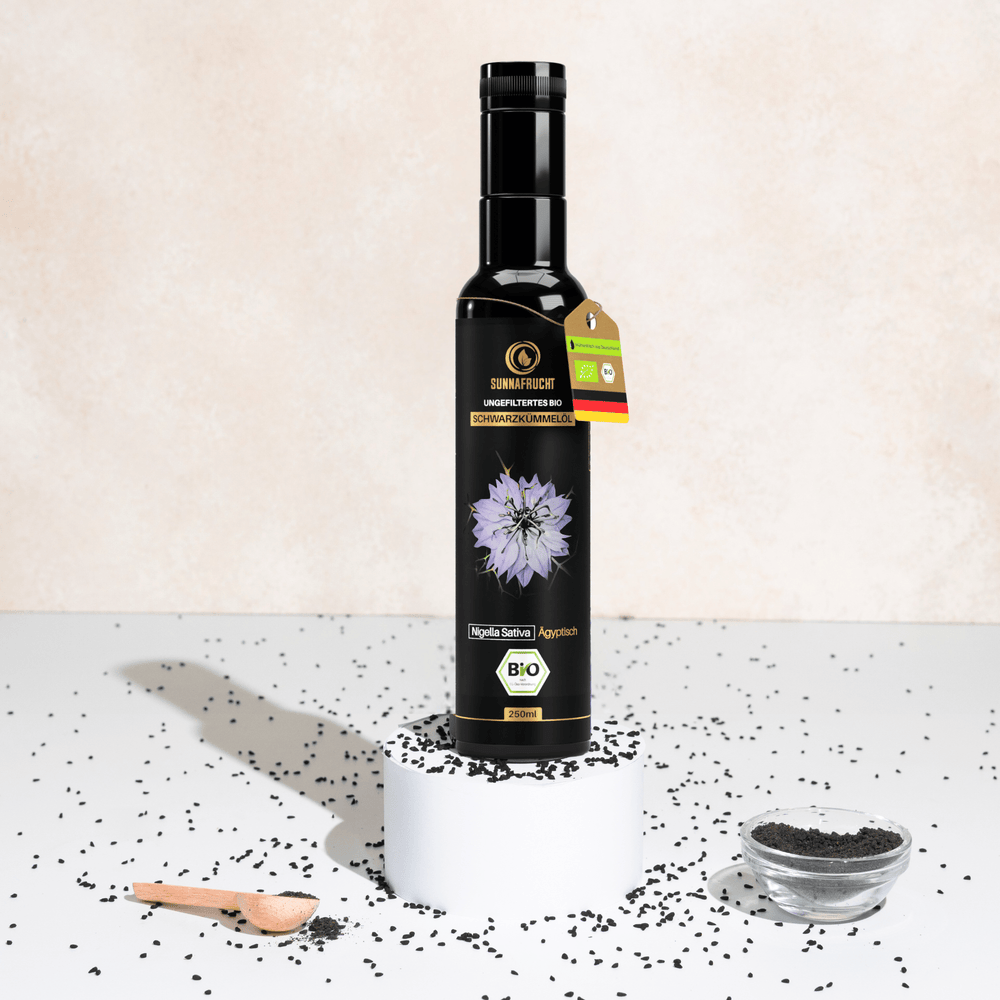 Bio Schwarzkümmelöl | 250 ml - Sunnafrucht® - Schwarzkümmelöl